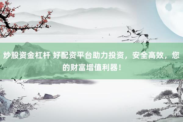 炒股资金杠杆 好配资平台助力投资，安全高效，您的财富增值利器！