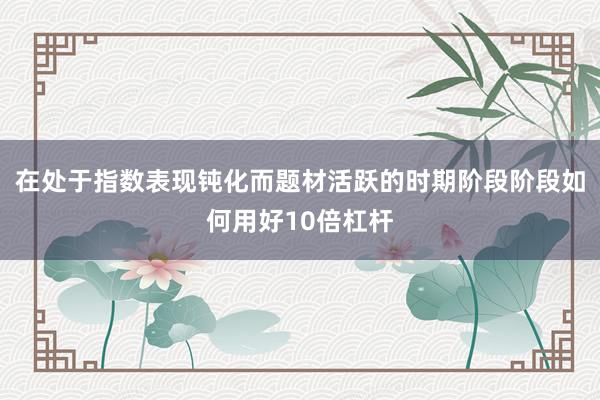 在处于指数表现钝化而题材活跃的时期阶段阶段如何用好10倍杠杆