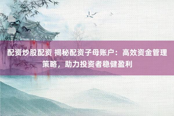 配资炒股配资 揭秘配资子母账户:高效资金管理策略,助力投资者稳健盈利